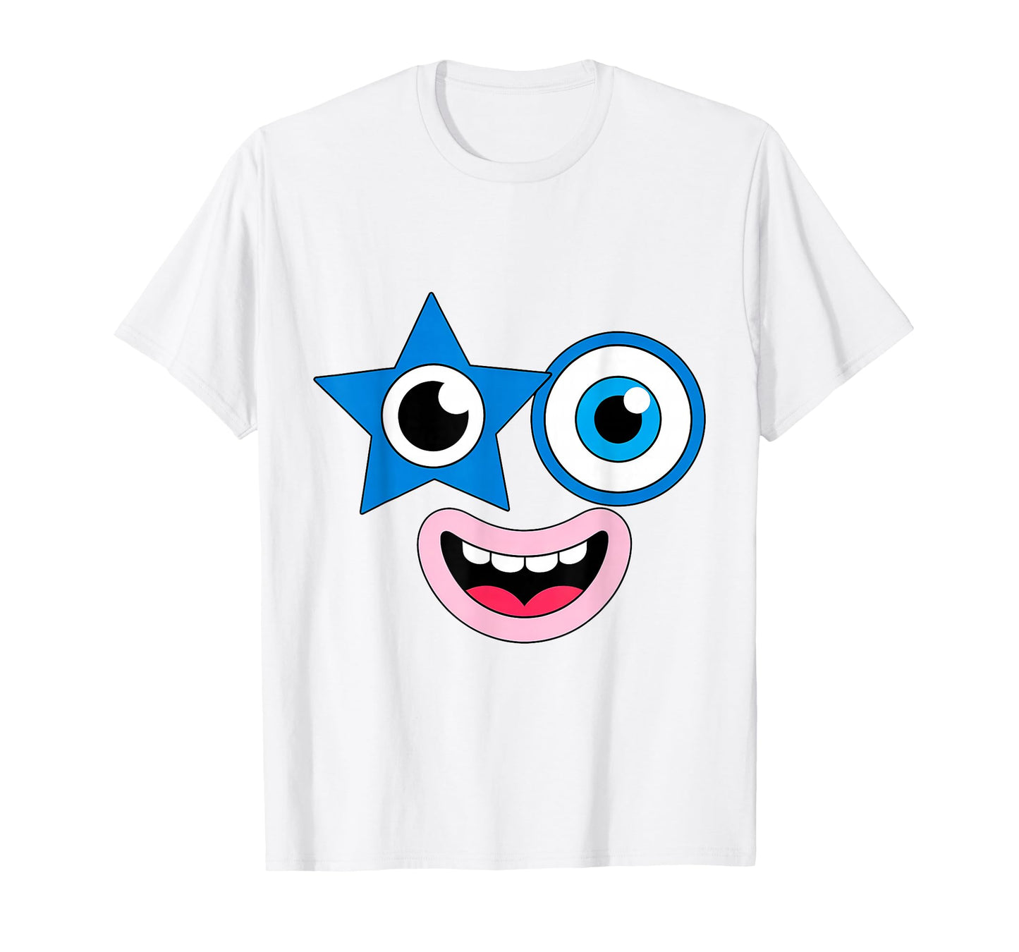 Funny Halloween Faces Costume Party Group Matching Cartoon T-Shirt