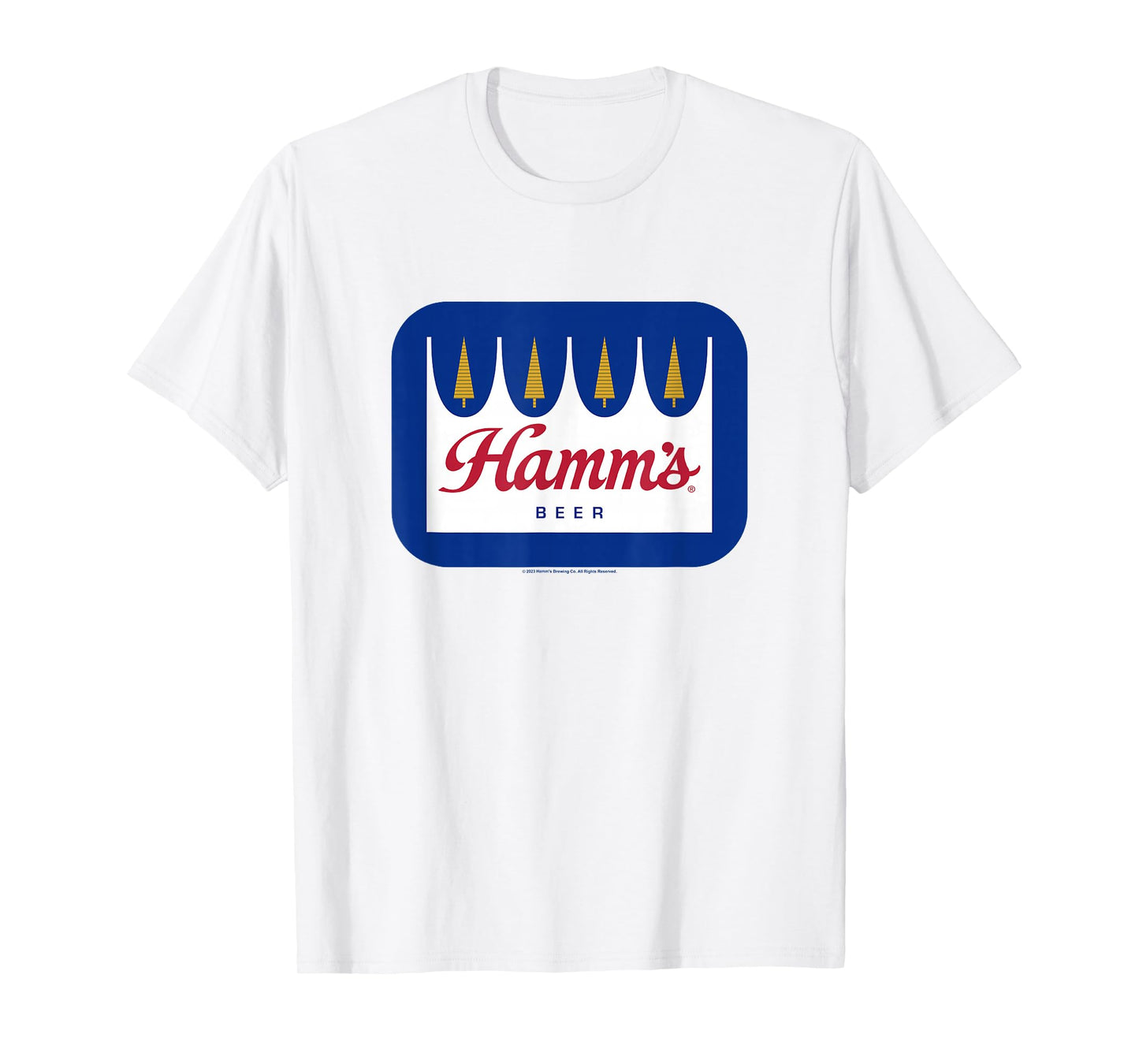 Coors Brewing Company The Hamm's Beer Vintage Chest Logo T-Shirt