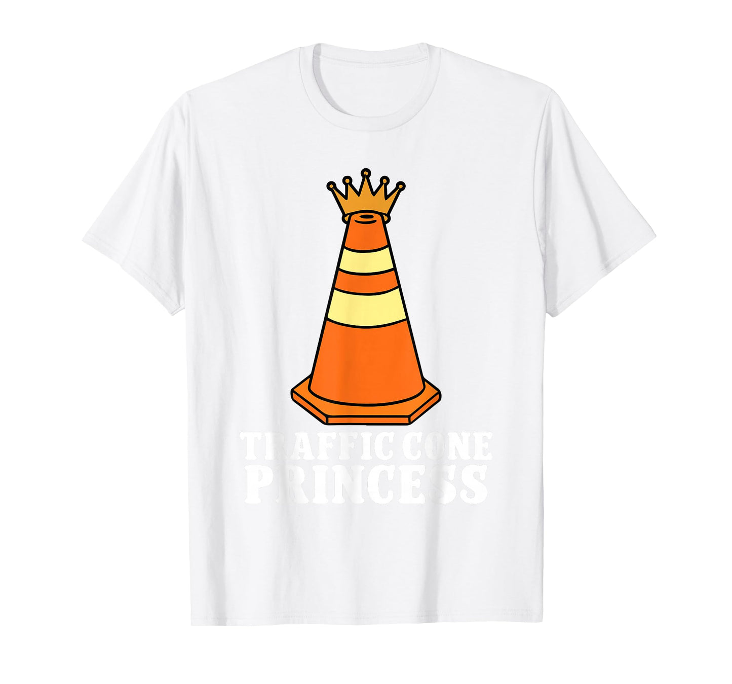 Traffic Cone Princess Funny Halloween Highway Cone T-Shirt