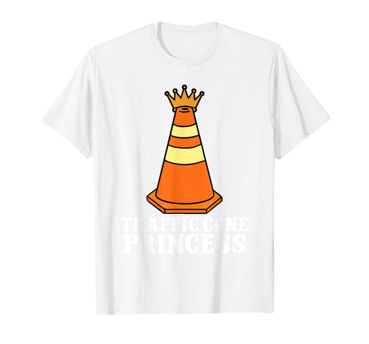 Traffic Cone Princess Funny Halloween Highway Cone T-Shirt