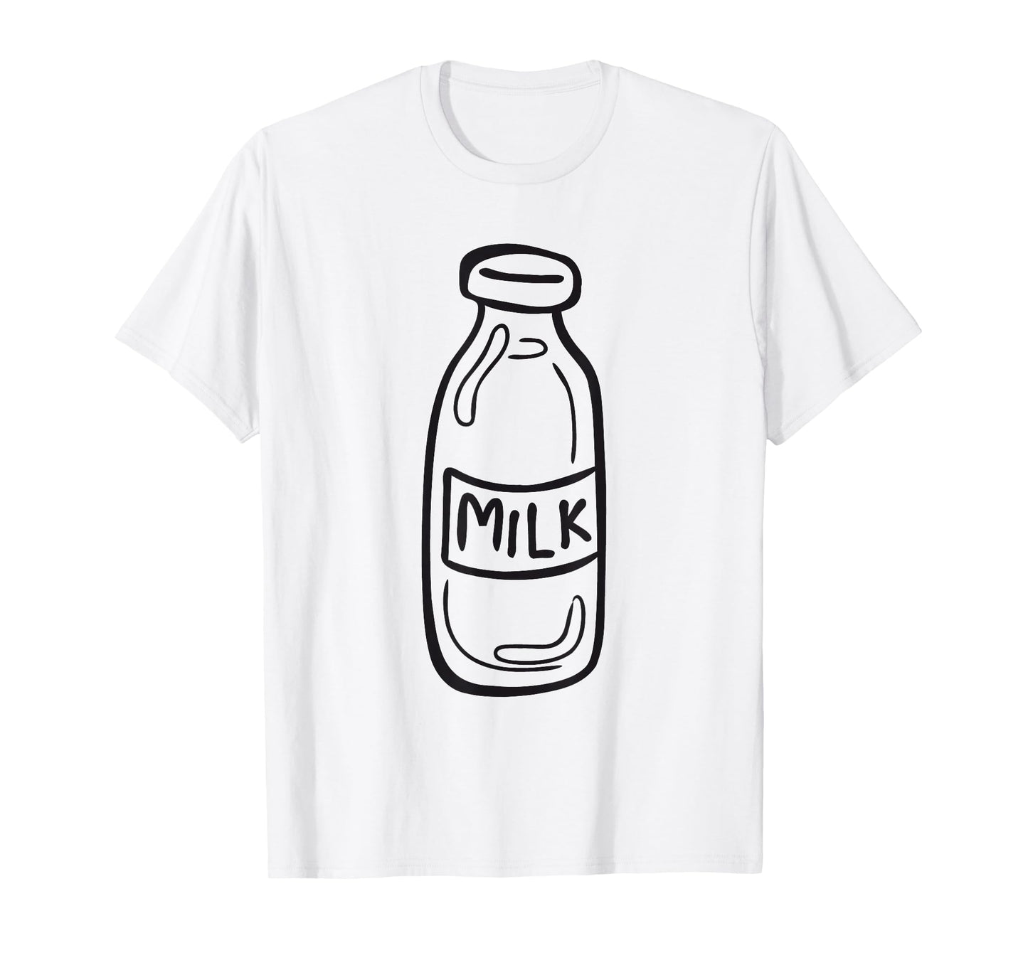 Milk Shirt Adult Men Women Kids Bottle With Milk Costume T-Shirt