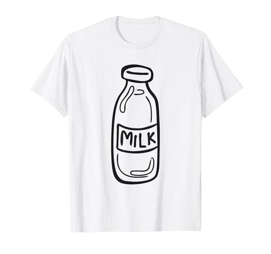 Milk Shirt Adult Men Women Kids Bottle With Milk Costume T-Shirt