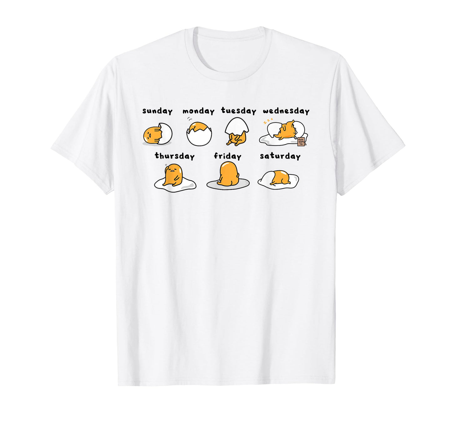 Gudetama Days of the Week T-Shirt