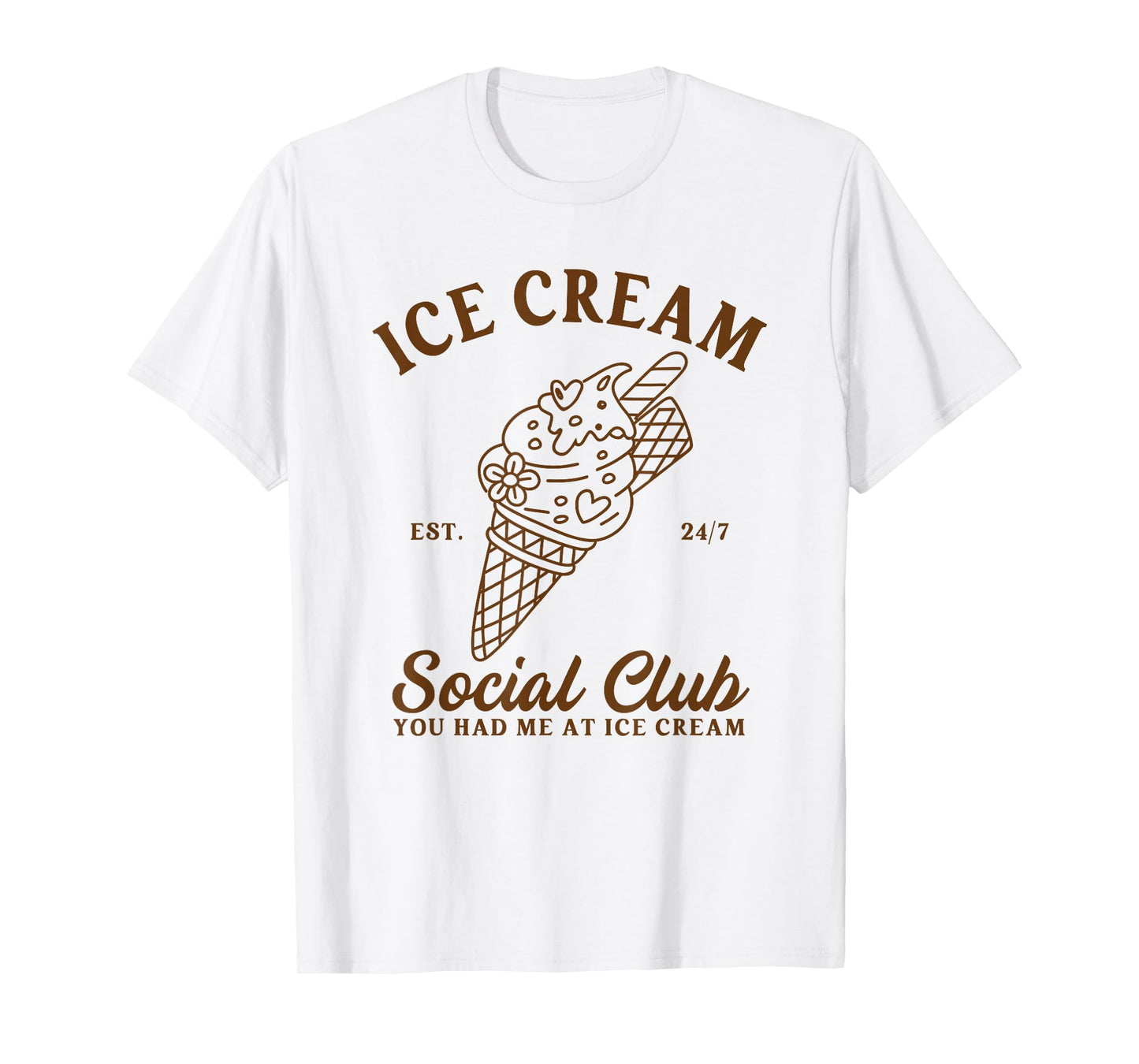 Ice Cream Lover Dessert Ice Cream Social Club Summer Gelato T-Shirt