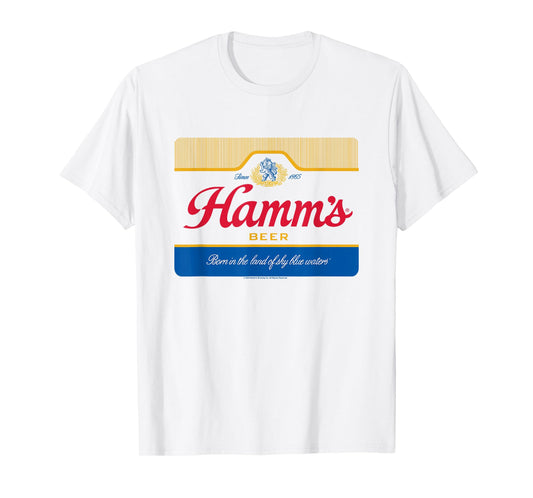 Hamm's Vintage Classic Color Beer Label T-Shirt