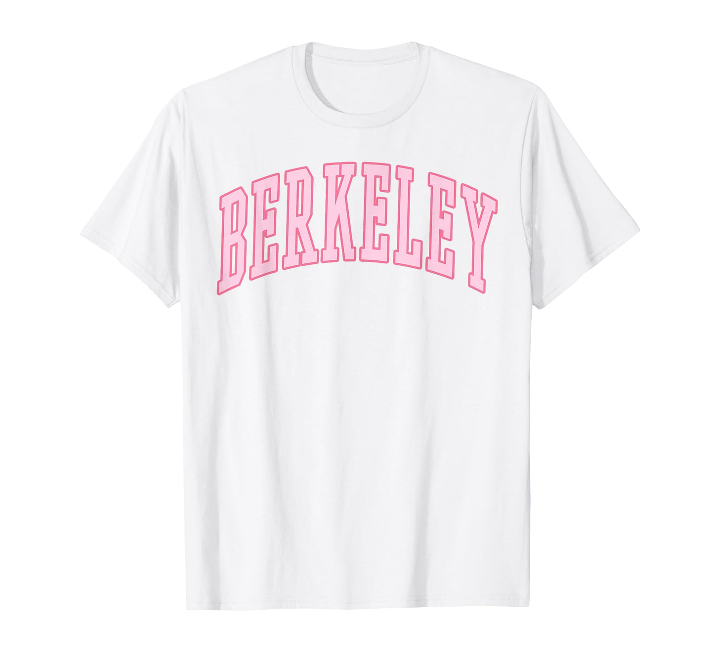 Berkeley Vintage Preppy Varsity Pink Sports T-Shirt