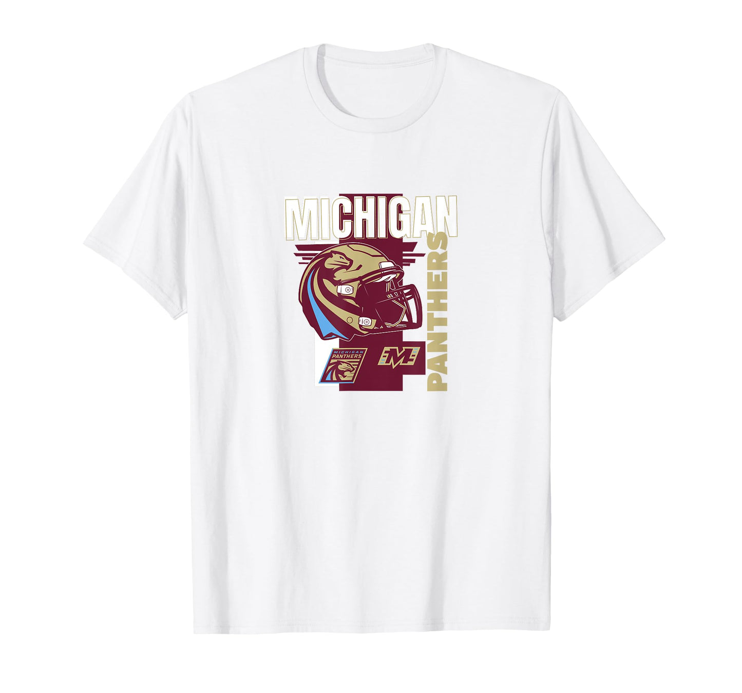Michigan Panthers: Helmet Frame T-Shirt