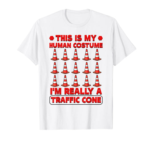 Funny Halloween Costume I'm Really A Traffic Cone T-Shirt