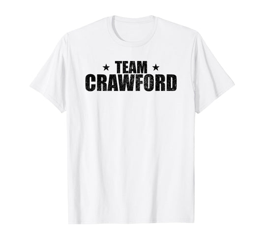 Crawford Surname Family Birthday Crawford Lastname T-Shirt