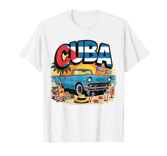 Toddler White Cuban La Cubanita Cuba Flag Hispanic Heritage T-Shirt