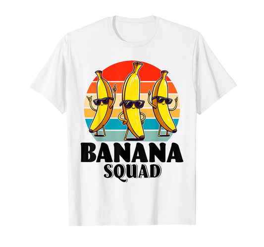 Bananas Shirt Men Women Cute Banana Gifts Funny Banana Squad T-Shirt