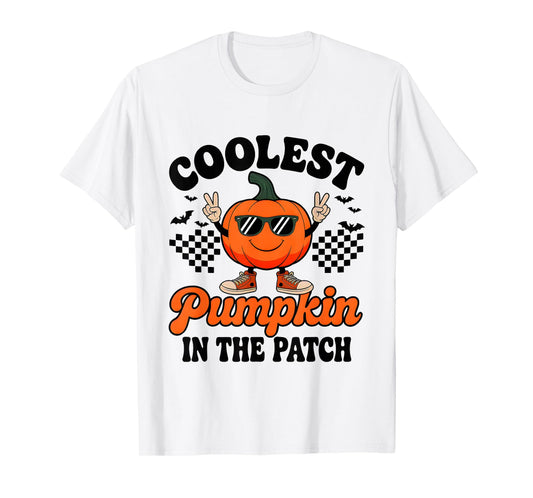 Halloween Pumpkin For Boys Kids Coolest Pumpkin In The Patch T-Shirt