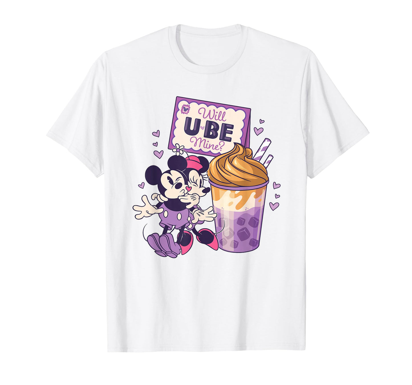 Disney Mickey & Minnie Will Ube Mine? Valentine's Day Gift T-Shirt