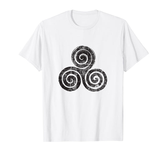 Wiccan Triskele Triple Spiral Triskelion Celtic Knot T-Shirt