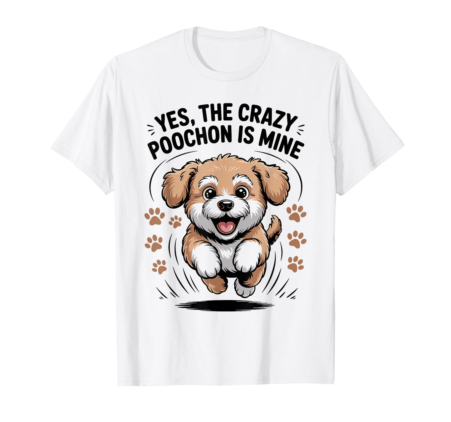Cute Poodle Bichon Dog Cross Mix Breed Pet Funny Poochon T-Shirt