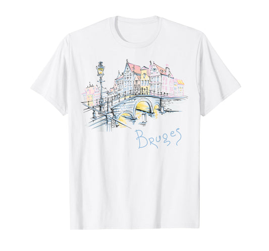 Travel Europe Belgium Bruges Family Vacation Souvenir Tee T-Shirt