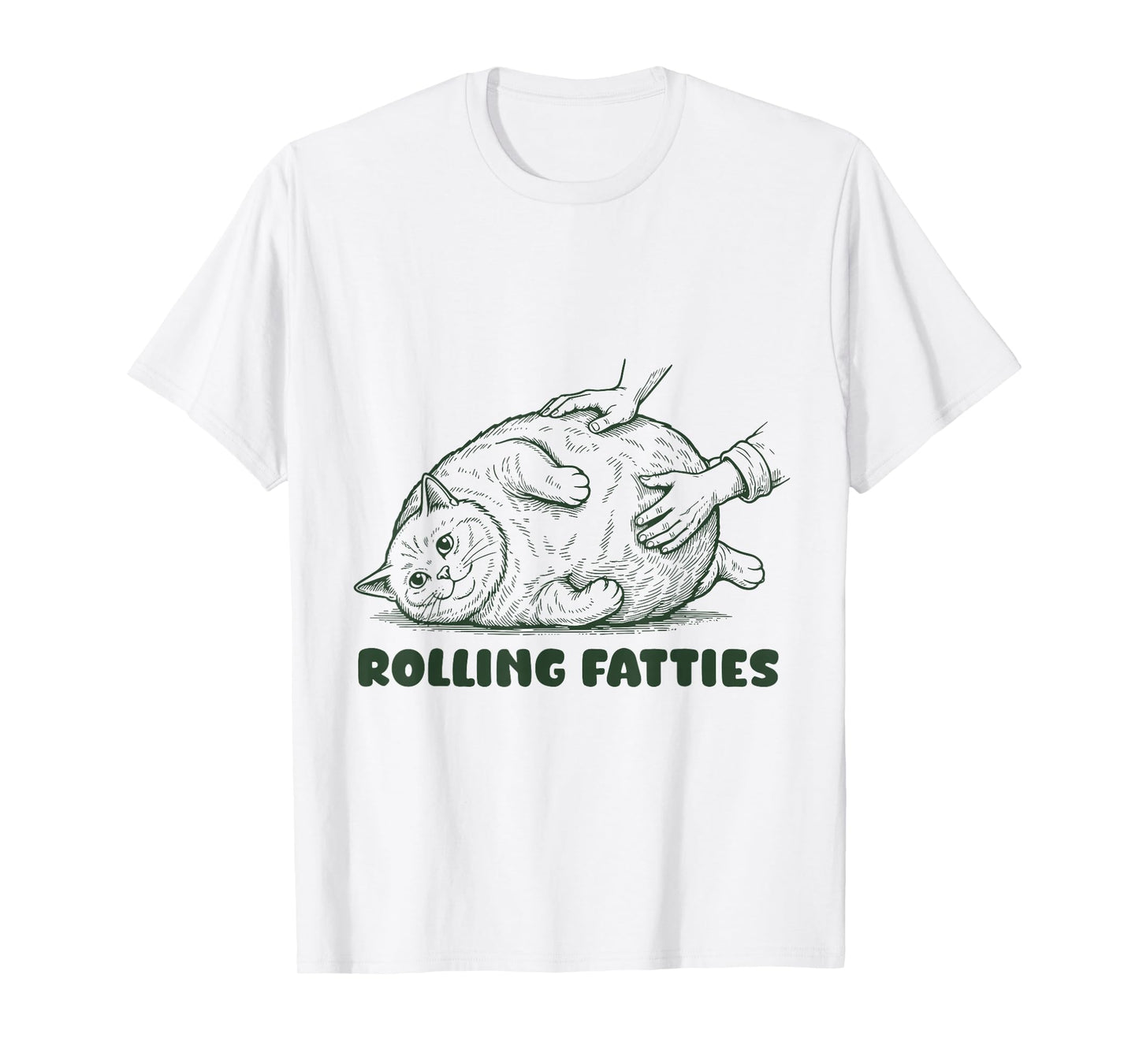 Rolling Fatties British Shorthair Funny Cute Cat Lover T-Shirt