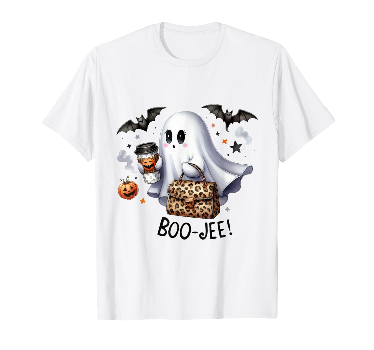 Boo Jee Halloween Ghost Party Costume Women Girl T-Shirt