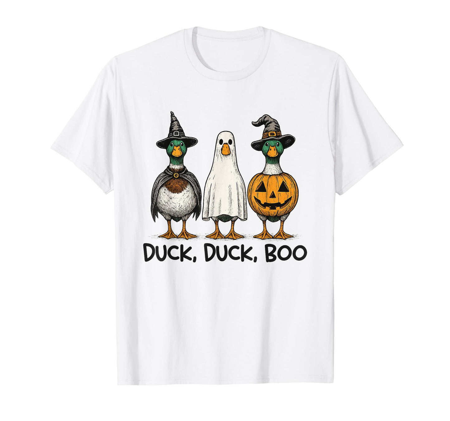 Duck Duck Boo Spooky Season Halloween Costume Duck Mallard T-Shirt