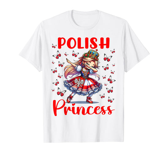 Polish Princess Dabbing for girls & kids T-Shirt