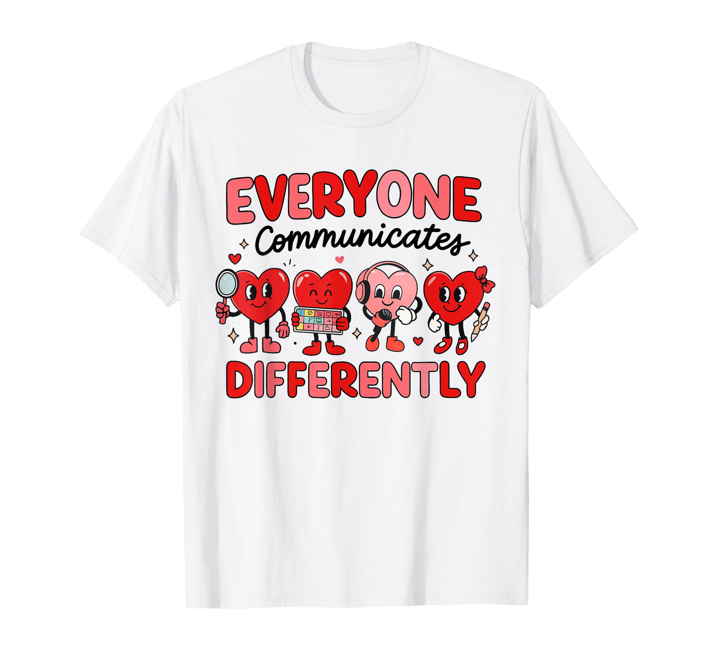 Speech Therapy Language Pathologist Valentines Day Autism T-Shirt