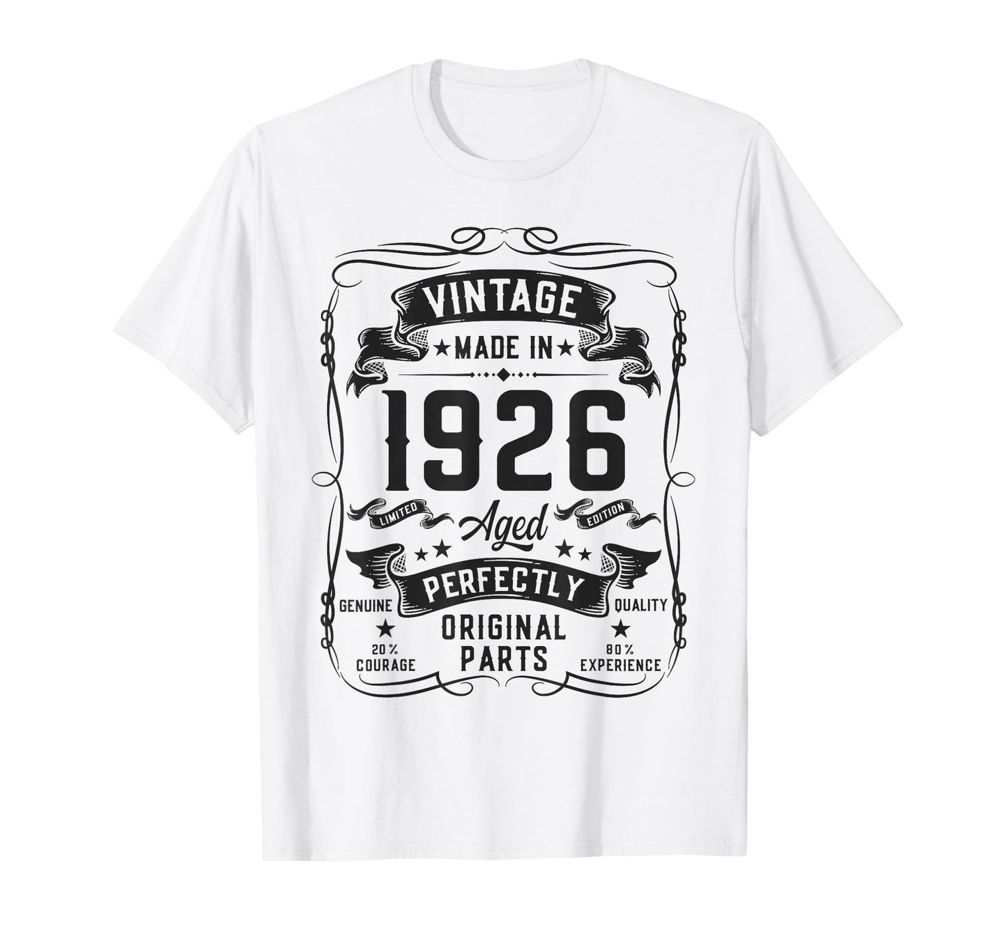 Vintage 1926 100yr 100th Birthday Gifts for Men 100 Year Old T-Shirt