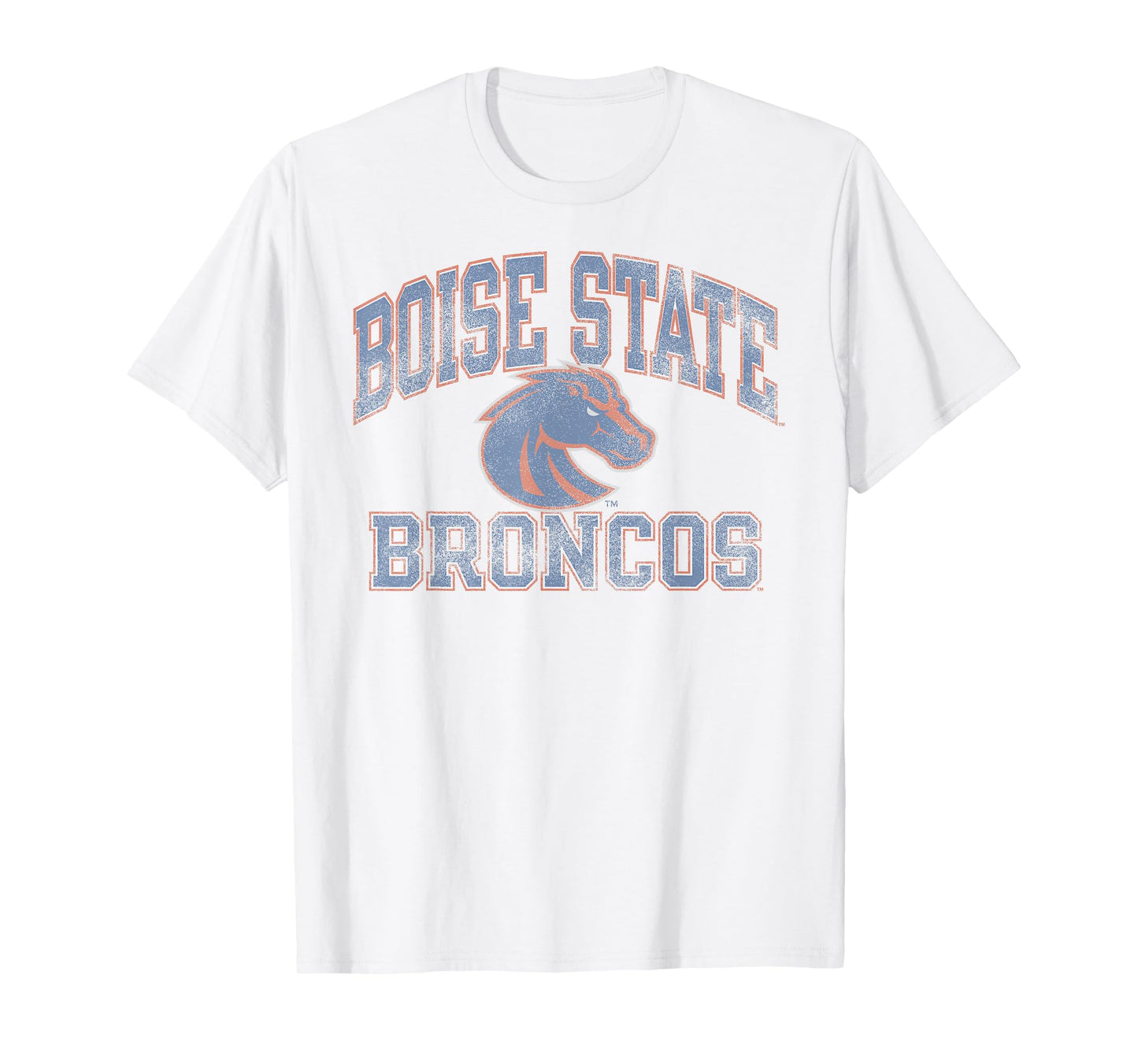 Boise State Broncos Vintage Worn Gray Officially Licensed T-Shirt