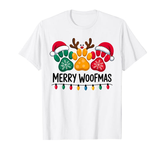Merry Woofmas Christmas Dog T-Shirt