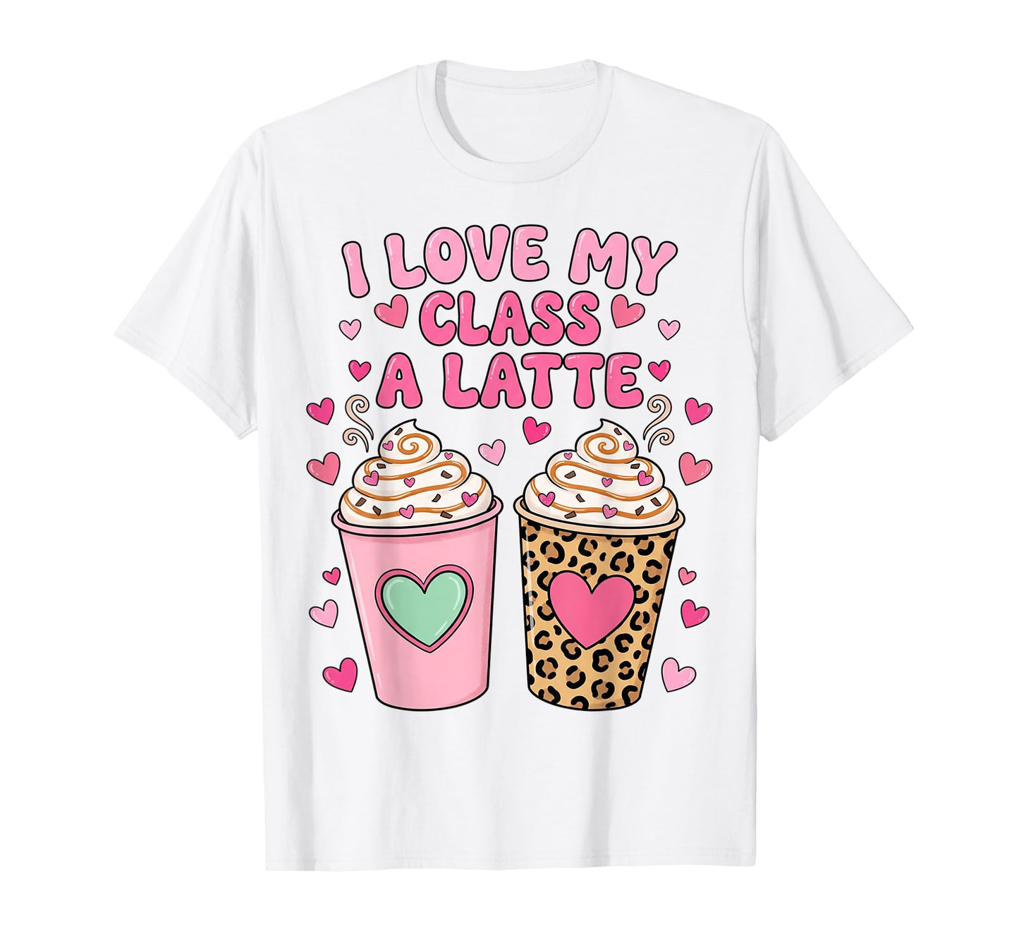 School Loved Teaching Hearts Teacher Valentines Teach T-Shirt