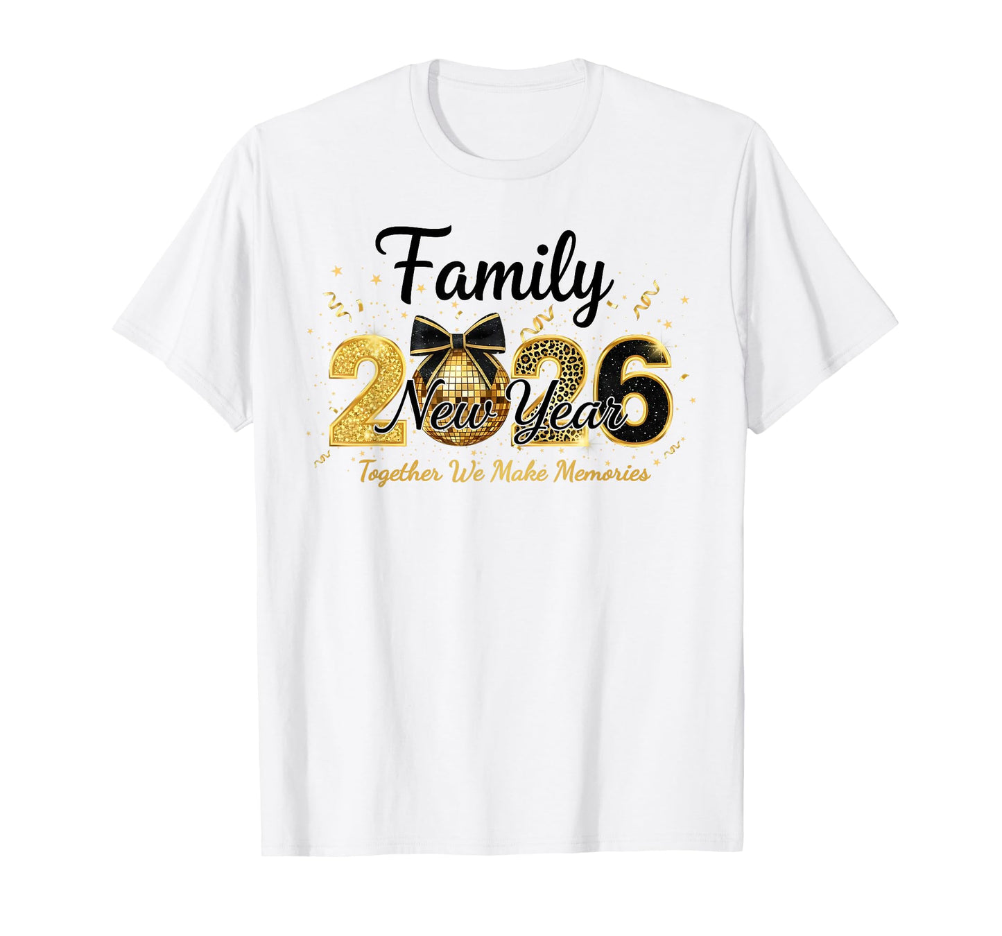 Happy New Year Crew 2026 New Year's Eve Family Matching T-Shirt