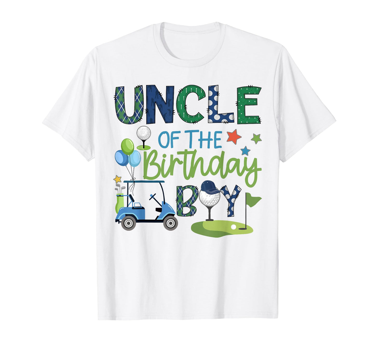 Uncle Of The Birthday Boy Hole in One Golf Sport T-Shirt