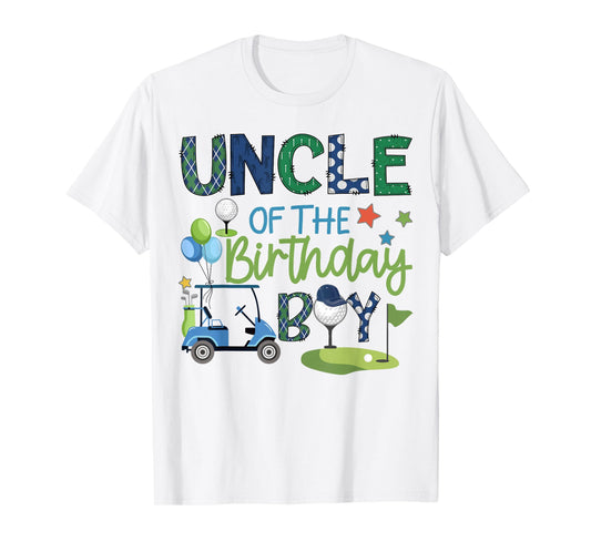Uncle Of The Birthday Boy Hole in One Golf Sport T-Shirt