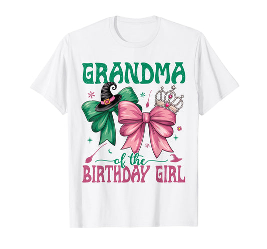 Grandma of The Birthday Girl Matching Witch Family Bday Part T-Shirt