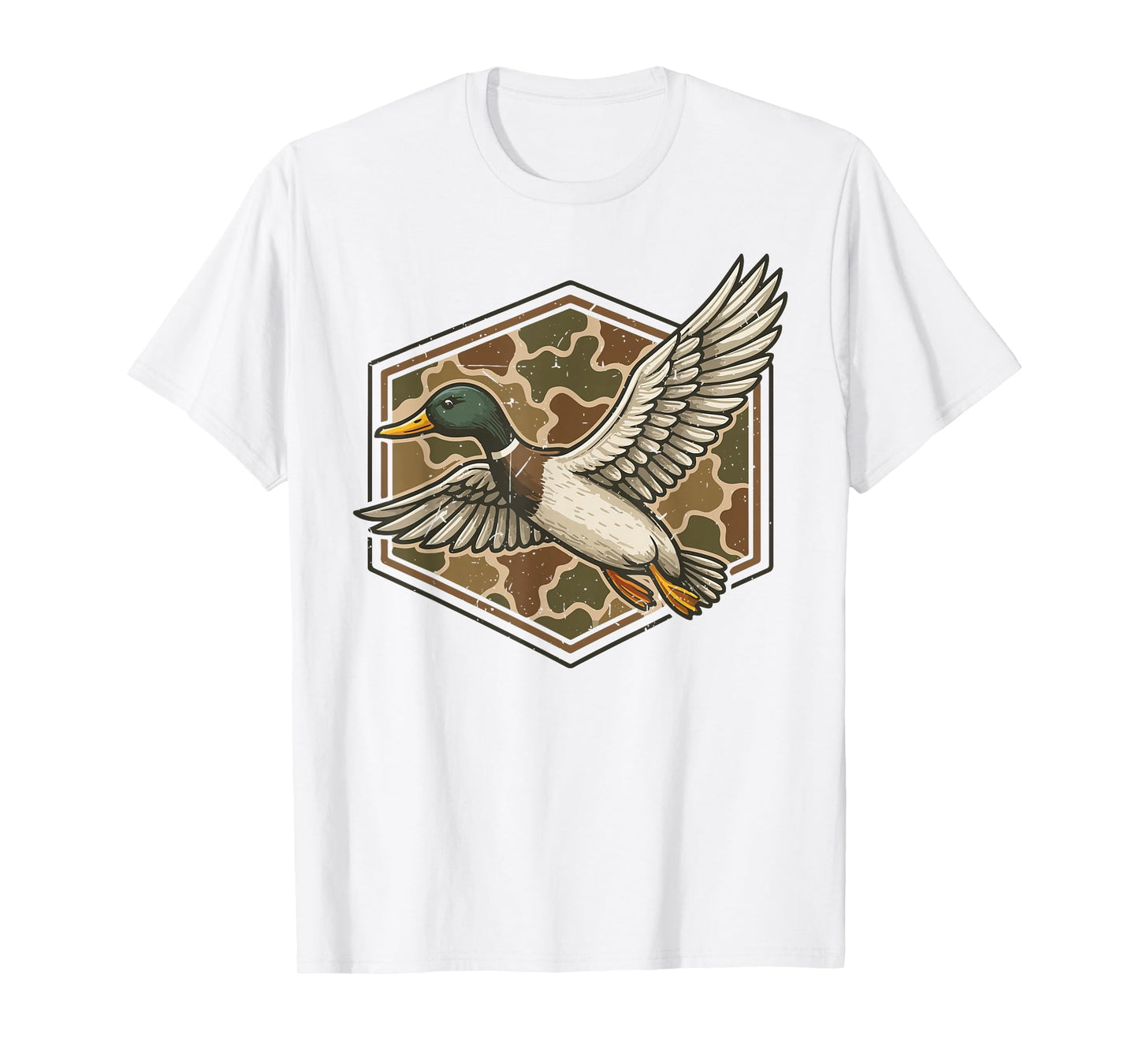 Mallard Duck Hunting Camo Youth Boys Men Camouflage Hunting T-Shirt
