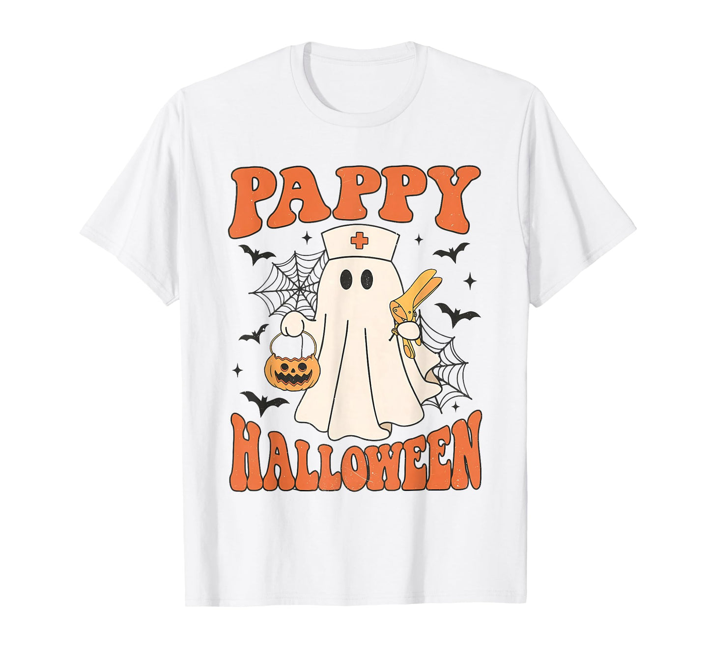 Pappy Halloween Ghost with Speculum OB Nursing Department T-Shirt