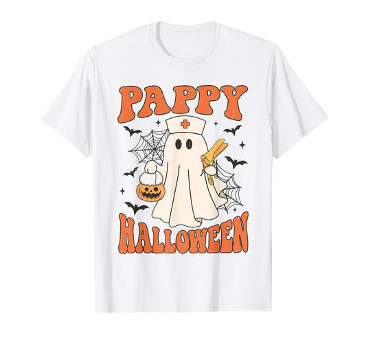 Pappy Halloween Ghost with Speculum OB Nursing Department T-Shirt