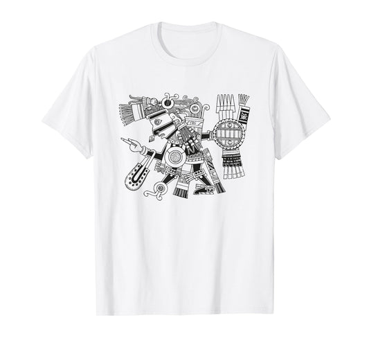 Maya patron deity Tezcatlipoca warrior Aztec Indians Mexico T-Shirt
