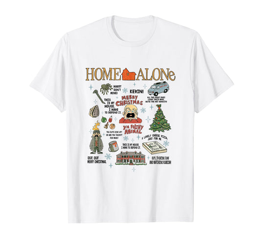 Home Alone Merry Christmas Survival Icon Jumble T-Shirt