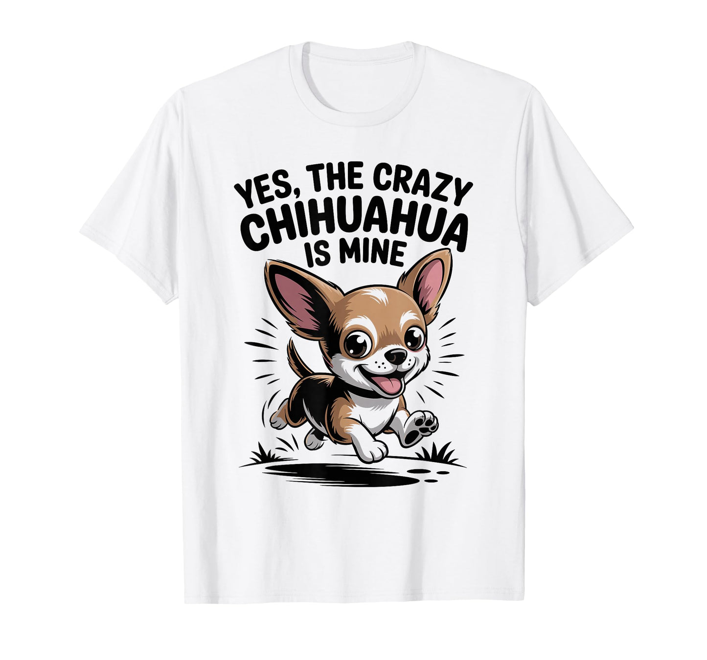 Cute Pet Owner Small Dog Breed Lover Cartoon Funny Chihuahua T-Shirt