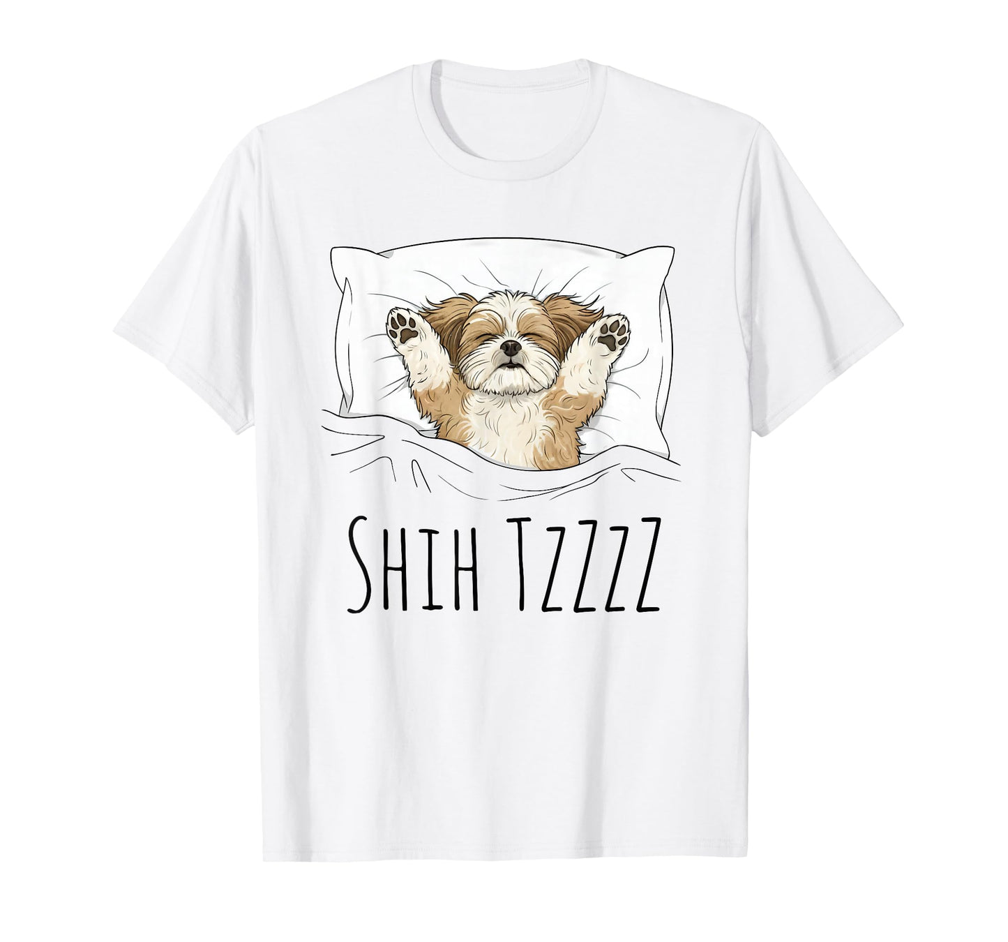 Shih Tzu Sleepshirt Pajamas Funny Dog Pun Bedtime Sleepwear T-Shirt