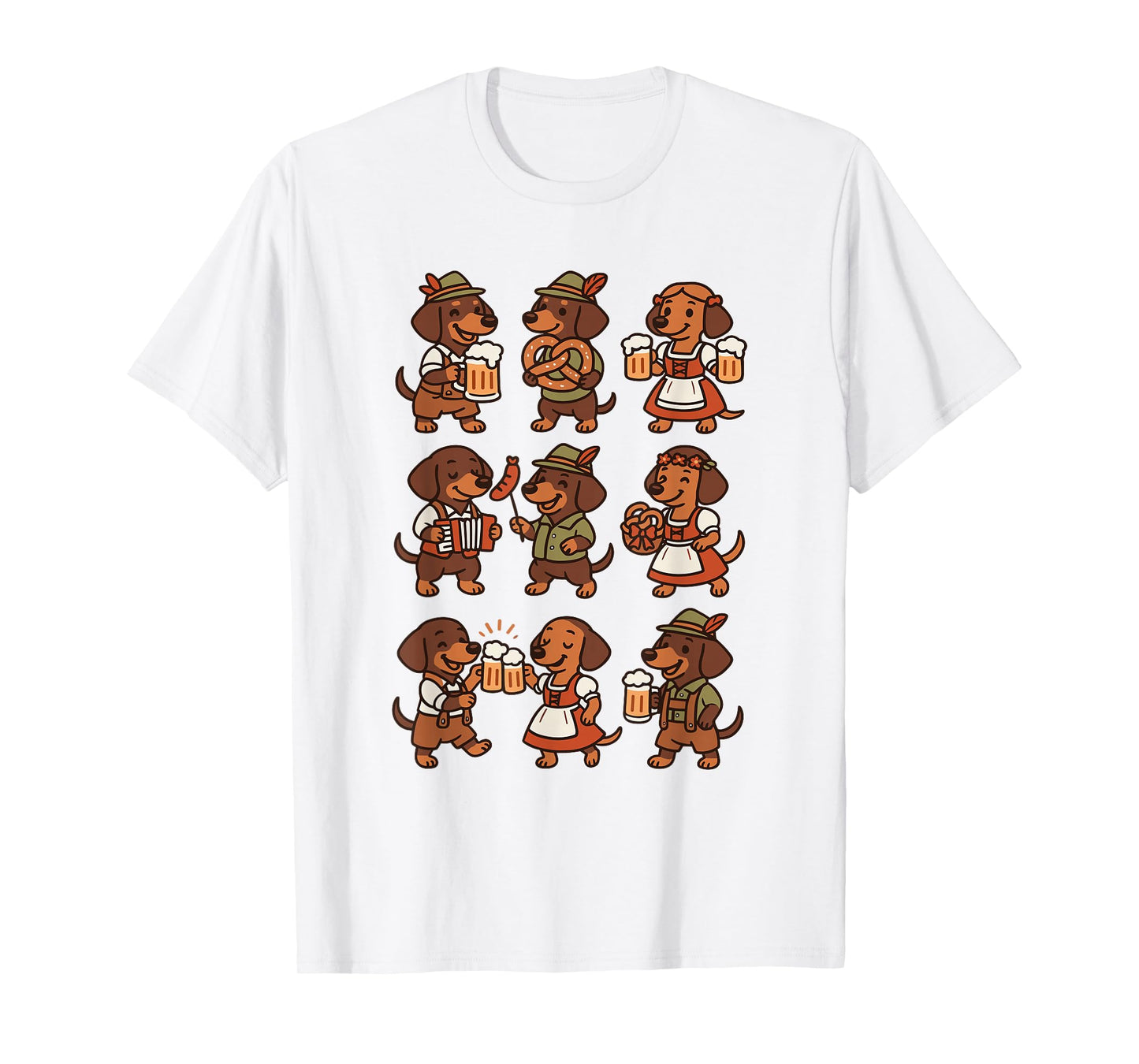 Oktoberfest Dachshund Cute Sausage Dog German Men Women T-Shirt