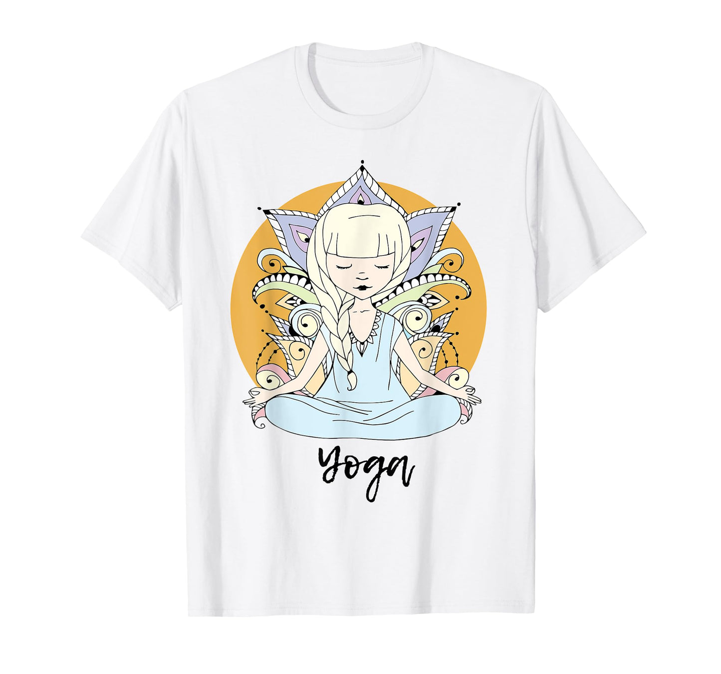 Kundalini Yoga Shirt for Girls Woman With Yogi Sun Flower