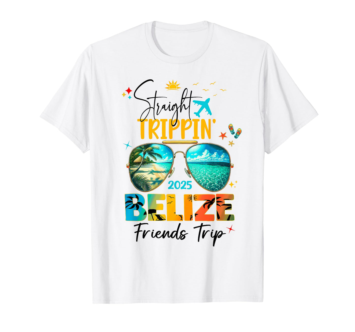 Belize Birthday Besties Trip 2025 Vacay T-Shirt