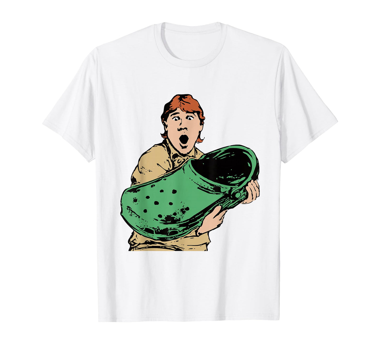 Crikey A Croc Funny Australian Crocodile Man T-Shirt