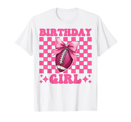 Birthday Girl American Football Girl T-Shirt