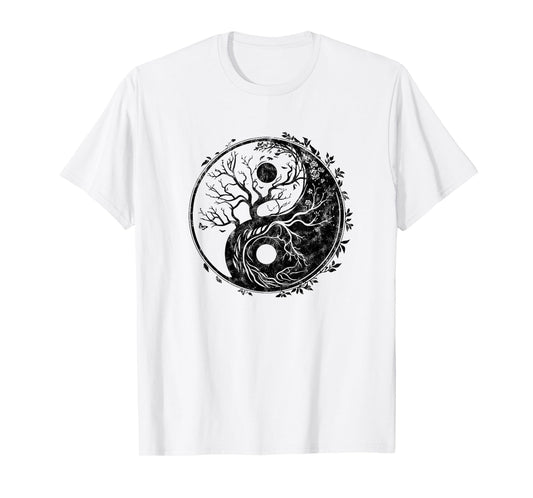 Yin Yang symbol, tree of life, Tai chi, Qigong, yoga, Taoism T-Shirt