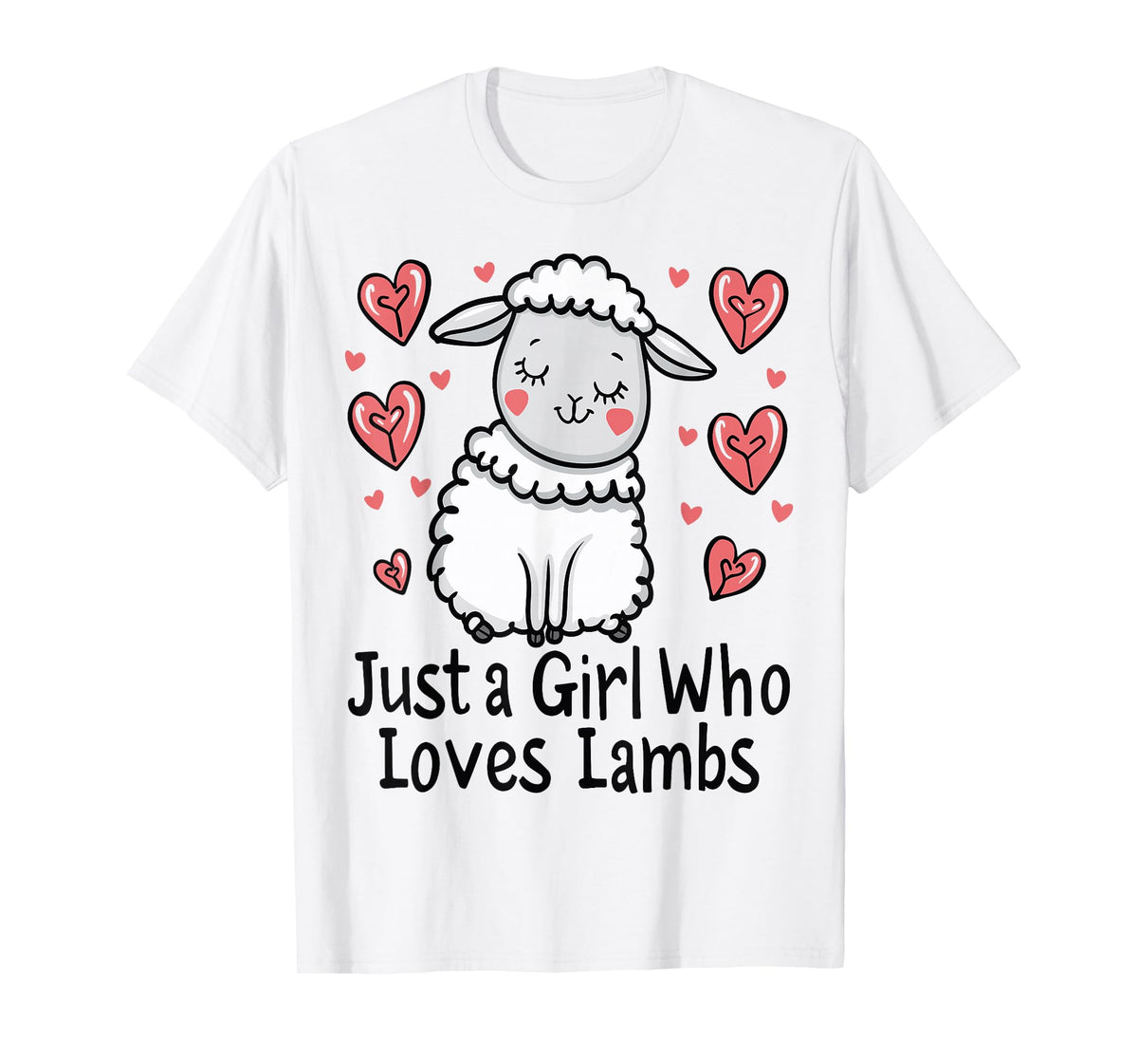 Funny Lamb Lovers Gift Just A Girl Who Loves Lambs T-Shirt