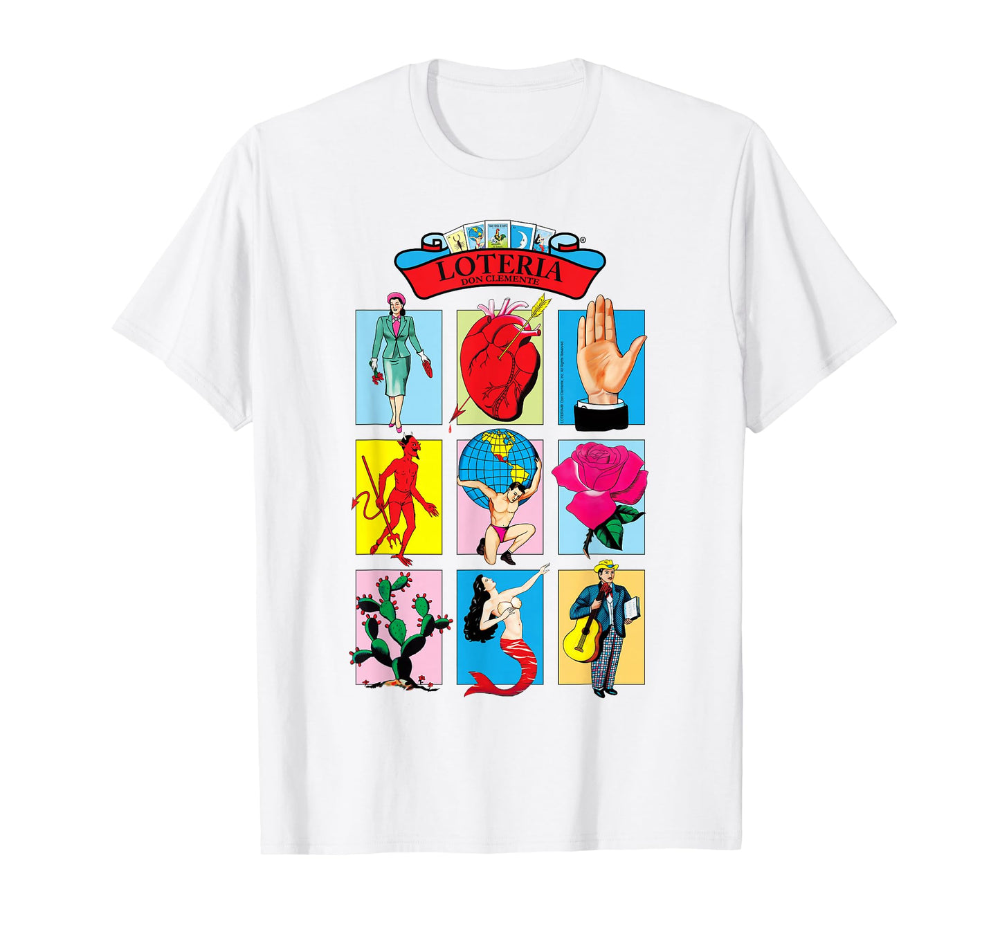 Loteria - Floating Cards Grid T-Shirt
