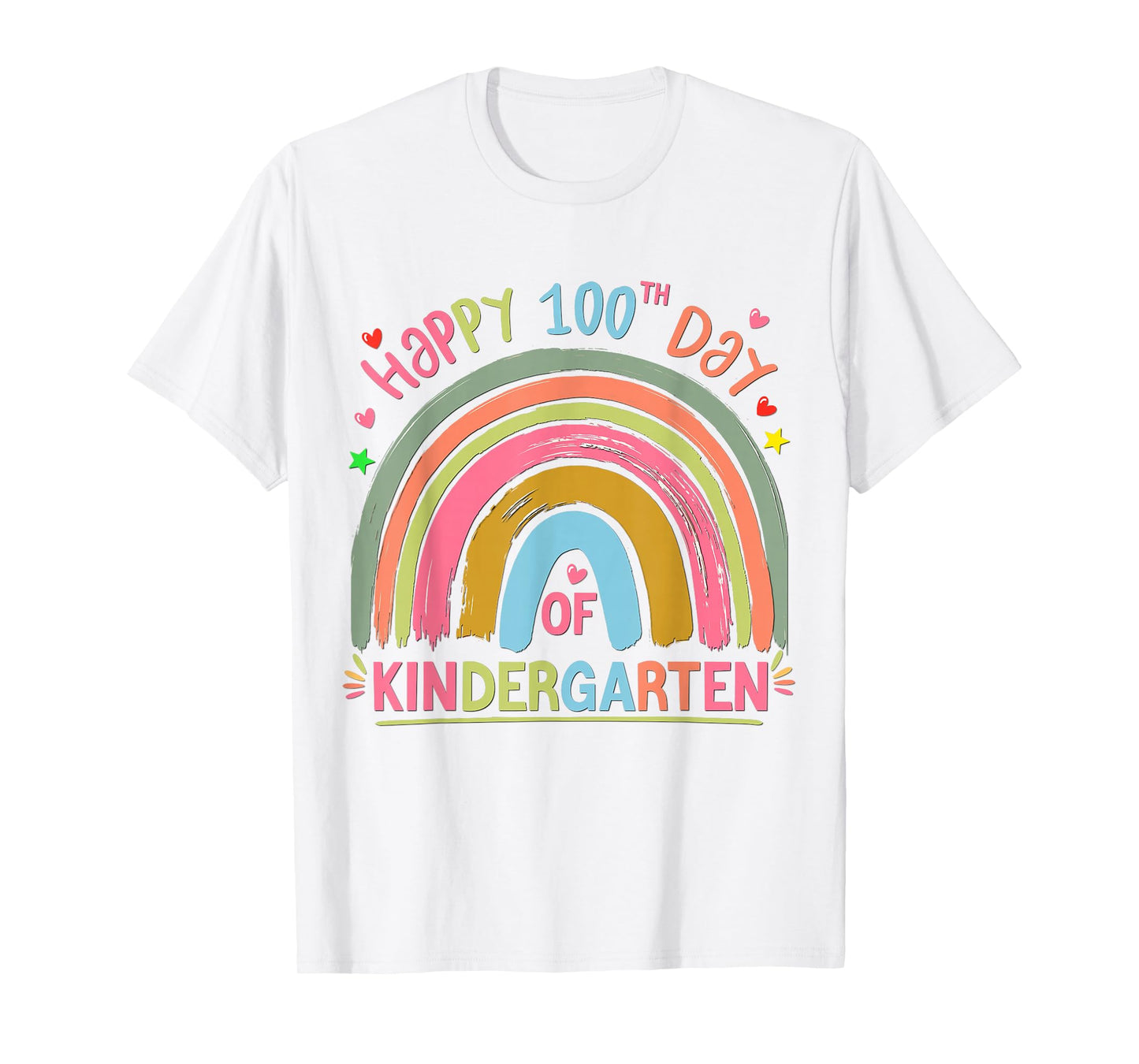 Happy 100 Days of School Teacher Girls Kids Womens T-Shirt