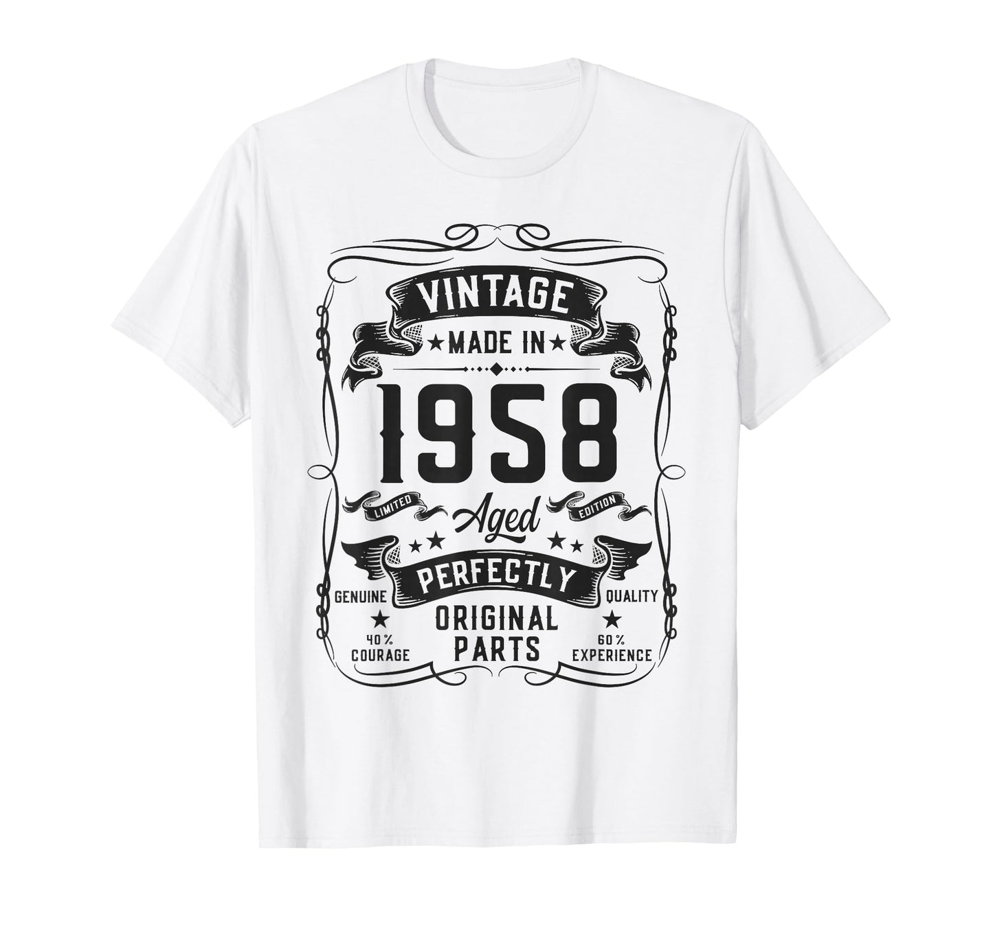 Vintage 1958 68yr 68th Birthday Gifts for Men 68 Years Old T-Shirt